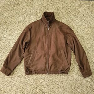 Roundtree and Yorke Suede Men's Brown Jacket Size M
